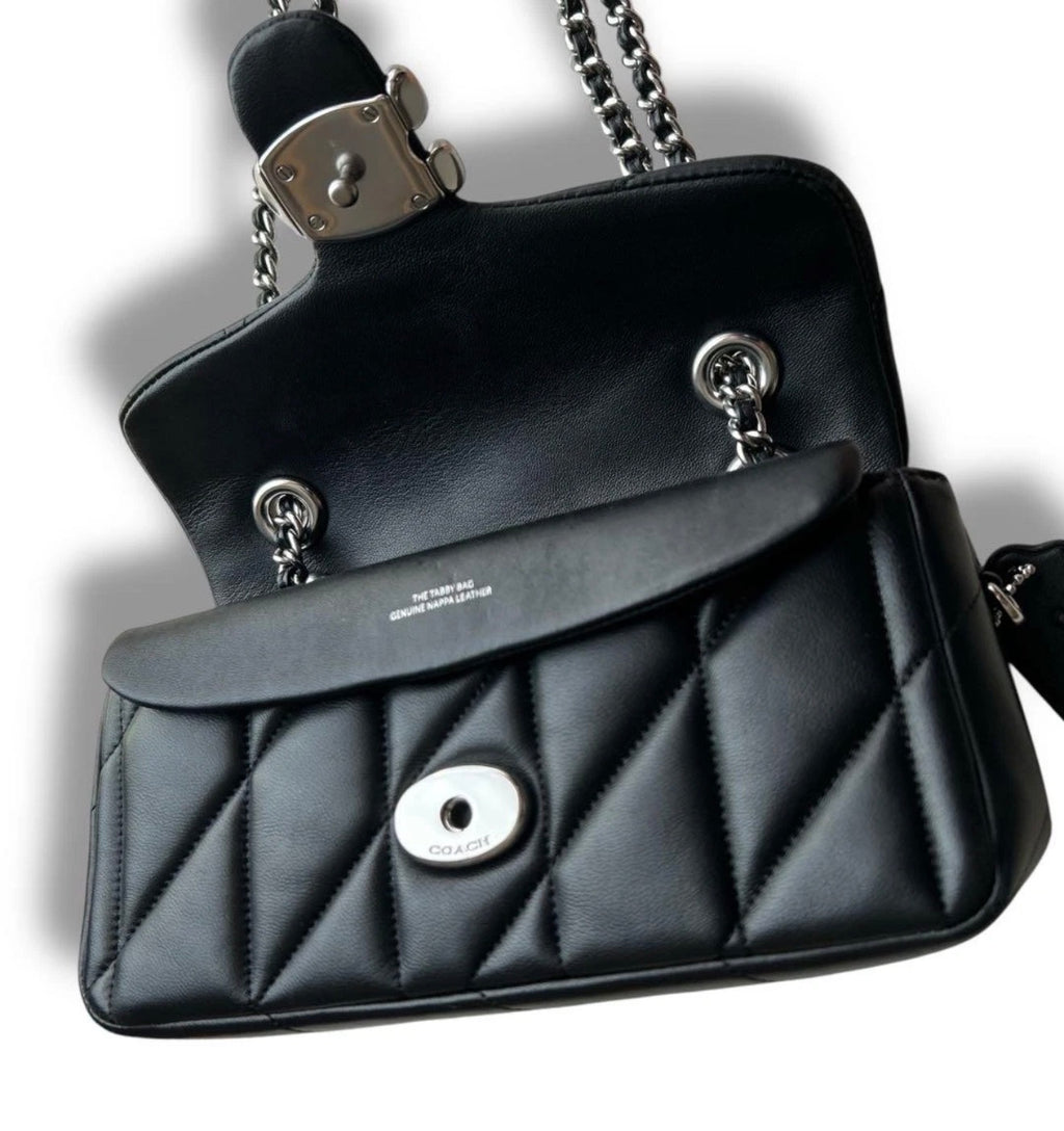 Quilted Black & Silver