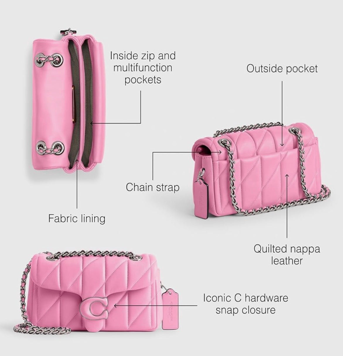 MINI Quilted Pink