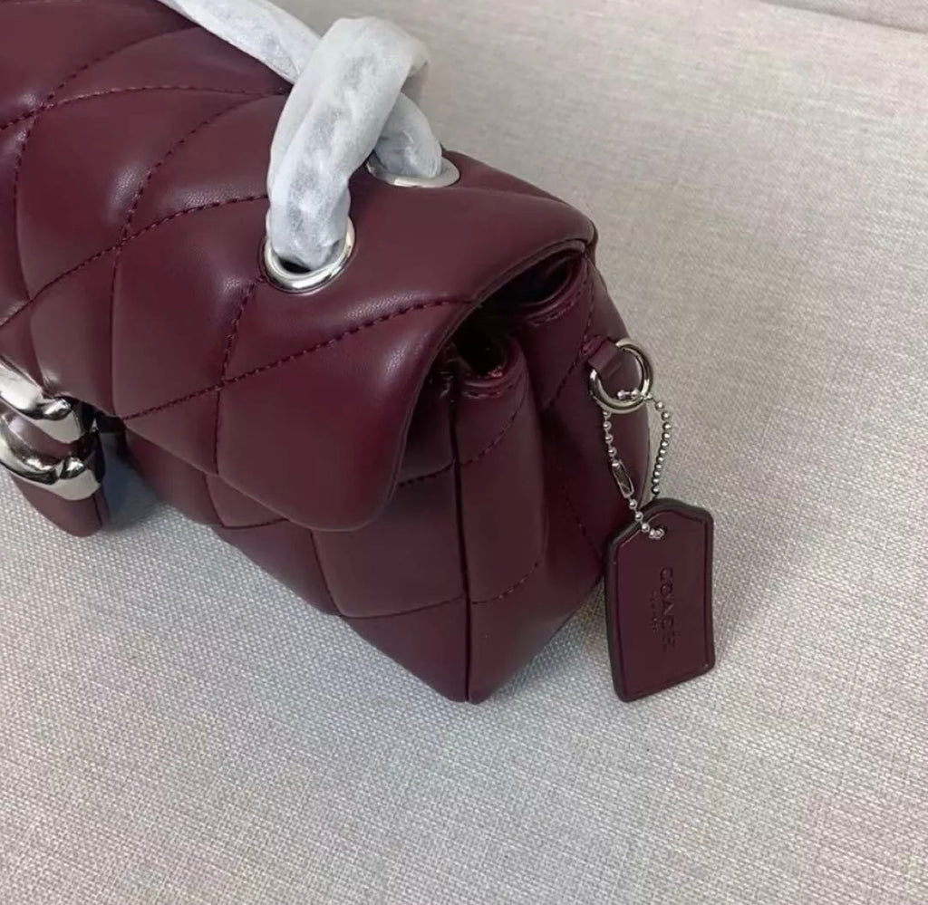 Quilted Bag burgundy