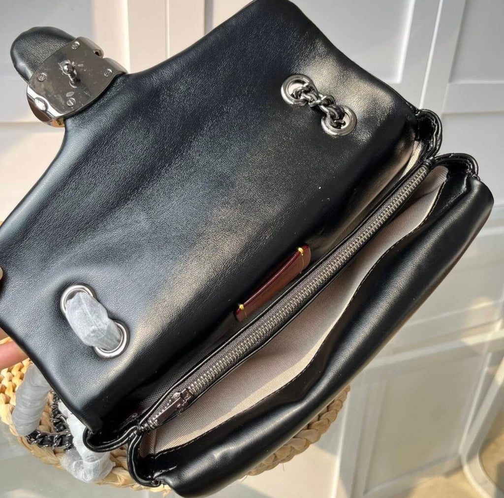 Genuine leather Gun metal