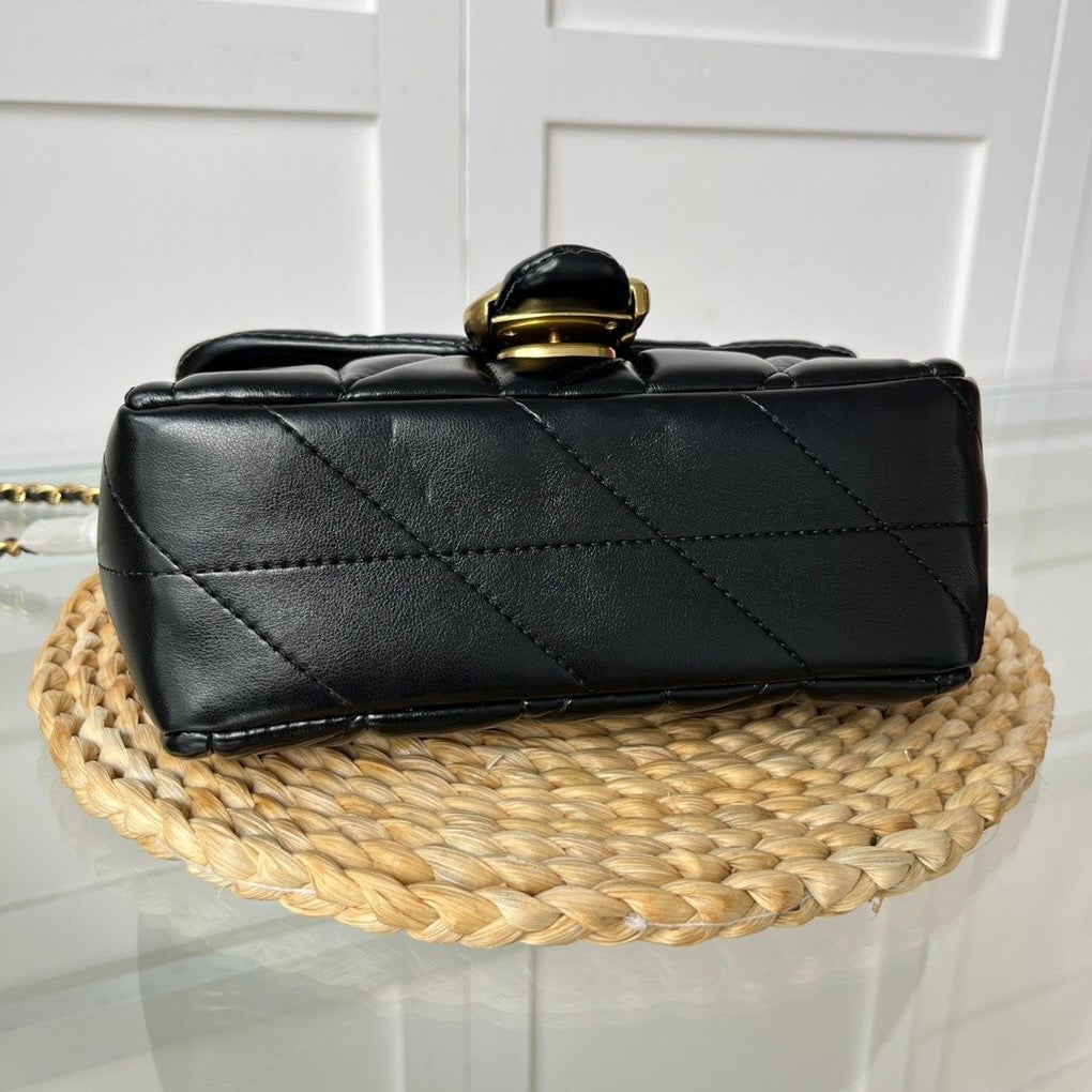 Quilted Black & Gold