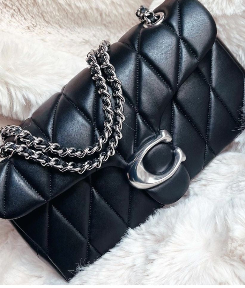 Quilted Black & Silver