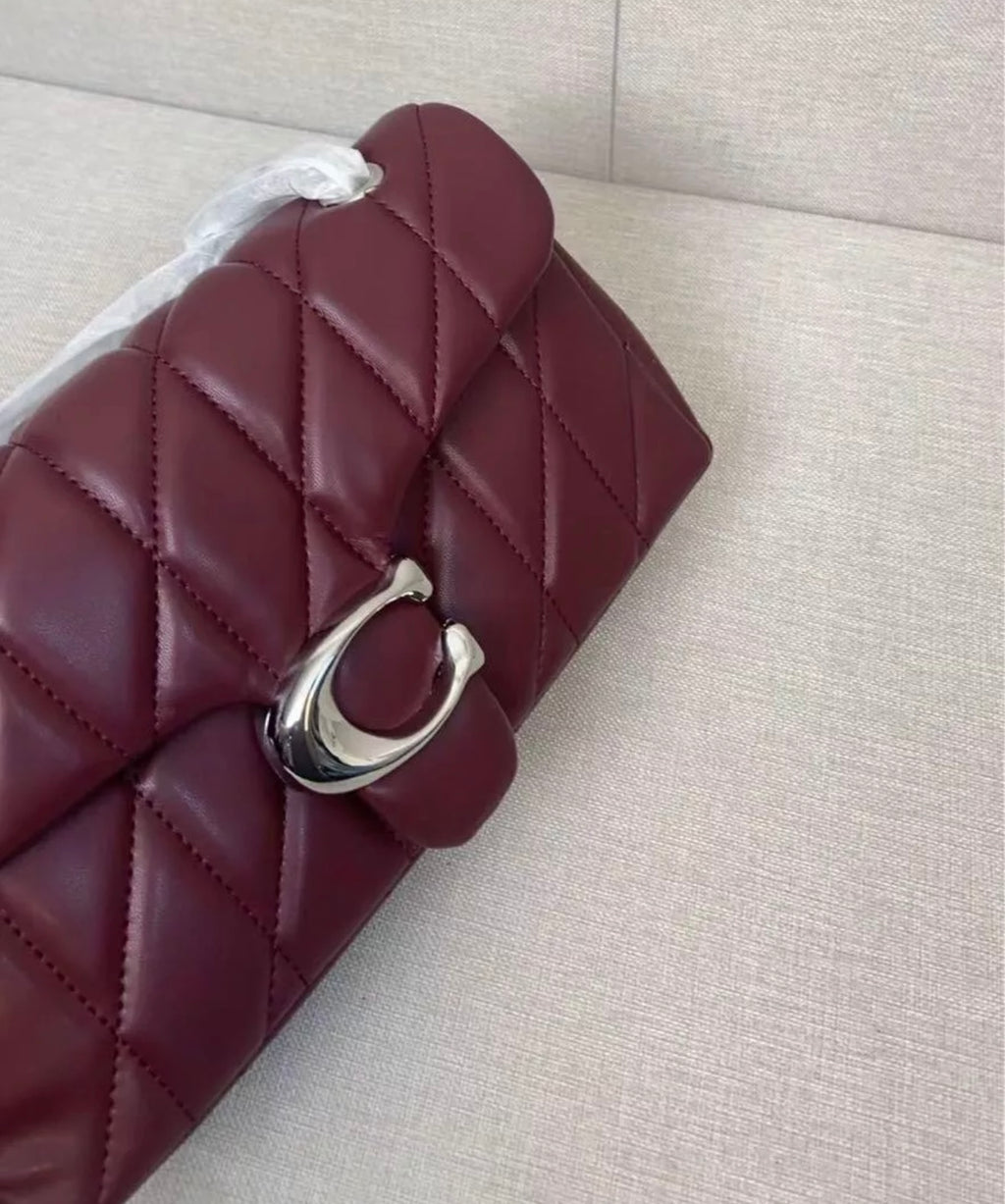 Quilted Bag burgundy